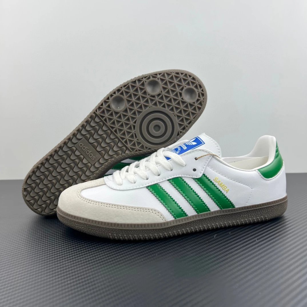 Adidas Sneakers Samba OG — IG1024 White and Green