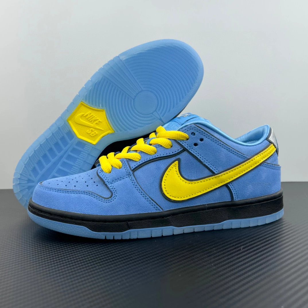 Nike Dunk Low Sneakers — Dunk Powerpuff Girls Blue