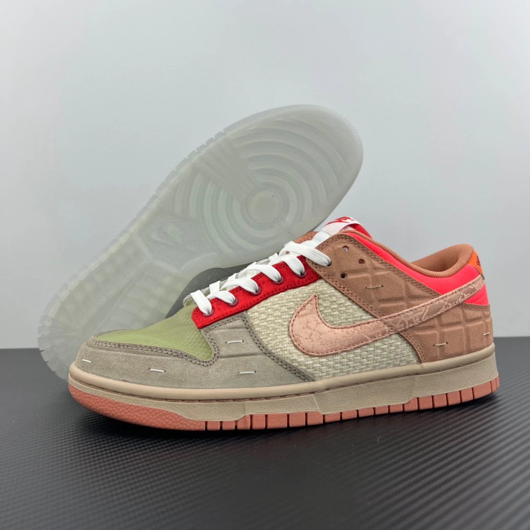Nike Sneakers Dunk Low — Clot x Dunk brown-gray-blue