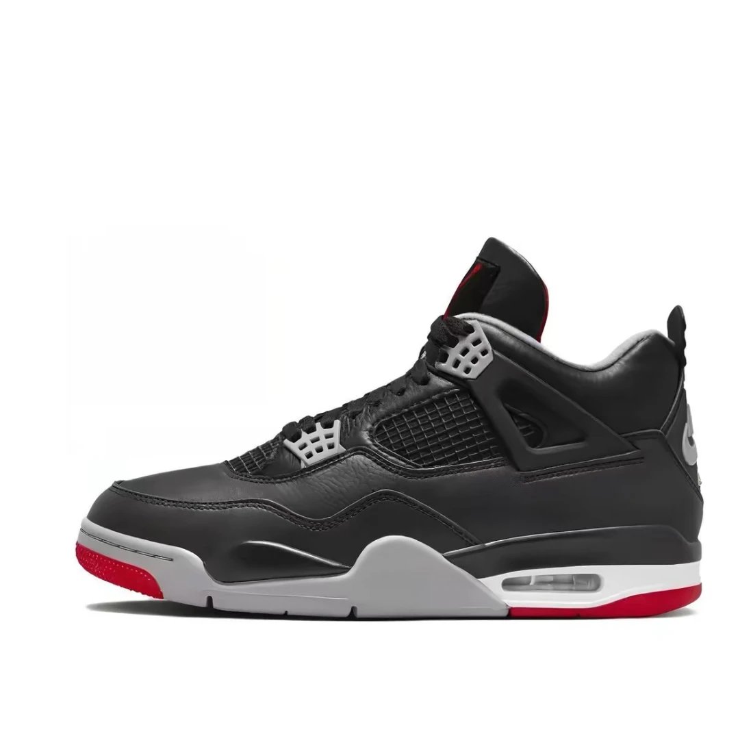 4 Black Red Leather