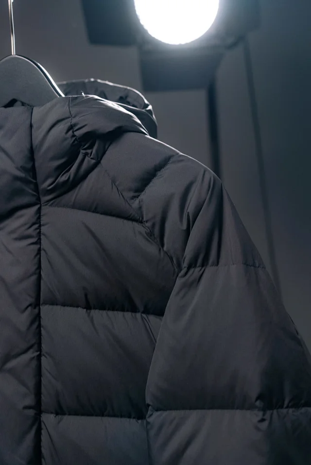 Unbranded Down Jackets Hooded snap-front quilted puffer jacket product detail image 13