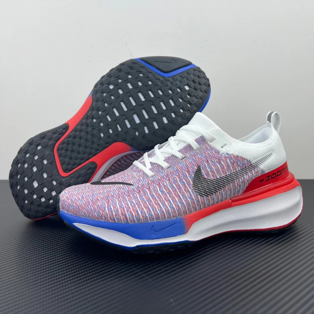 Nike Sneakers ZoomX Invincible Run Flyknit 3 — Red, blue, and white