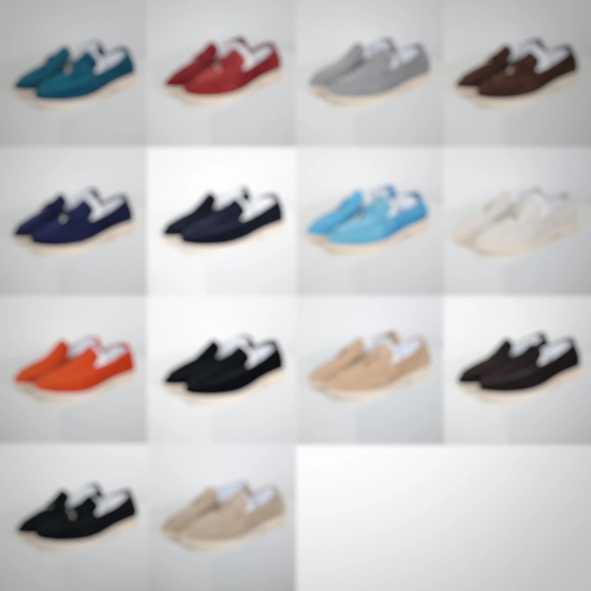 Unbranded Casual Shoes Suede loafers with metal charm image 1