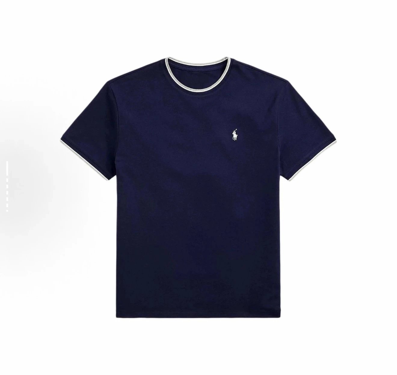 Two pieces at 95% off, four pieces at 9% off/Pony color blocked collar short sleeved/32s combed pearl cotton/dyed 1 × 1 horizontal machine thread/Tajima machine embroidery
