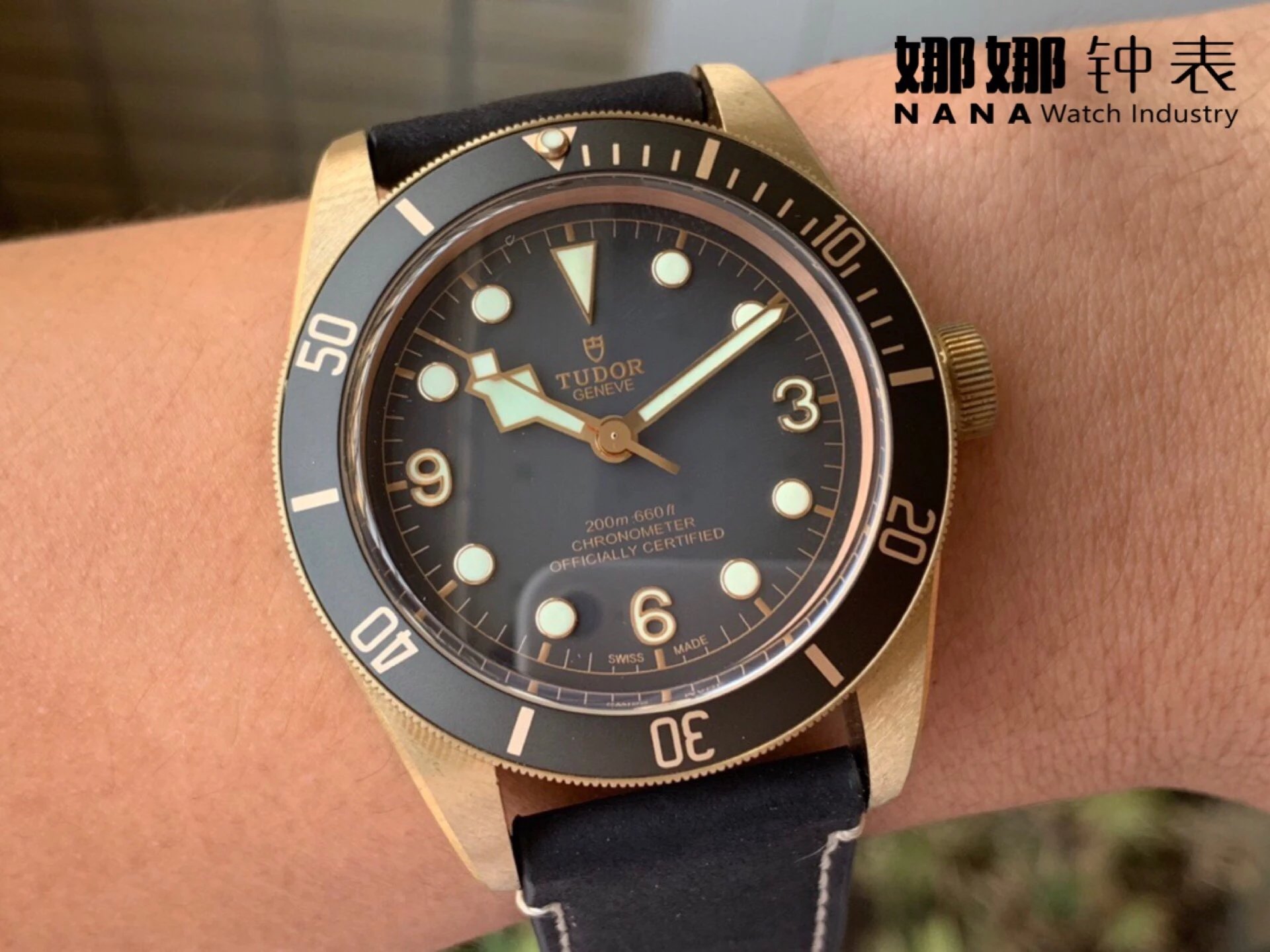 ZF Factory Emperor Duo Bi Wan Bronze Type - M79250BA-0001 Watch Bronze Watch Retro Watch Seagull 2824 Movement Men's Watch Mechanical Watch Waterproof Night Light Watch Belt Watch