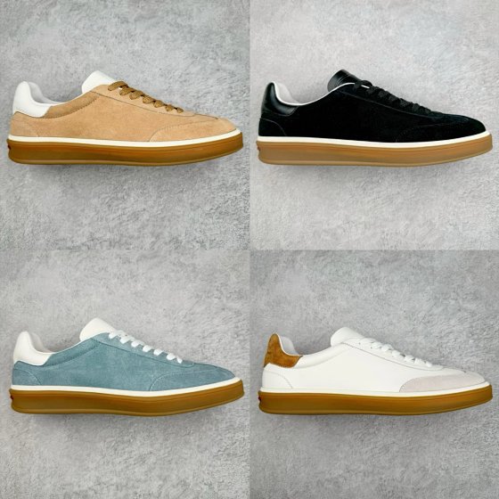 Round toe fashionable lace up leather flat white shoes for men, color blocked composite shoes, new lace up versatile casual board shoes, sports men's shoes