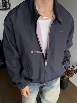 thumbnail for 现货 龙舌兰出品 自主PLD秀款限定夹克/拼色设计/ZP五金/定织定染/田岛绣花/高士绣花线/男女同款/四喜合作款 倾情打造 完美出货