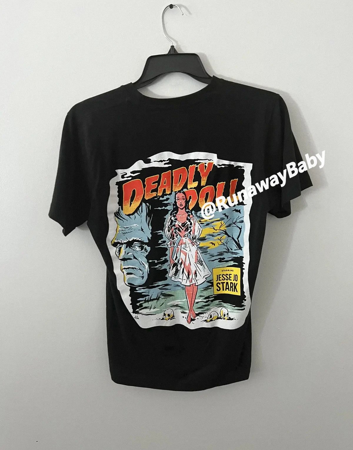 Chrome Hearts CH x Deadly Doll Collaboration Goth Comic Graffiti Tee for Women
