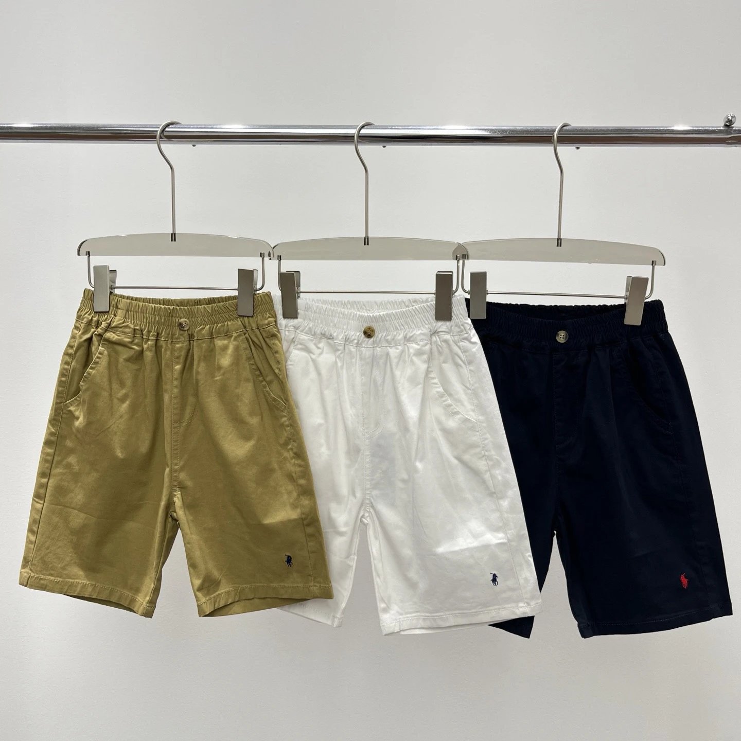 Kids Pony Embroidery Shorts