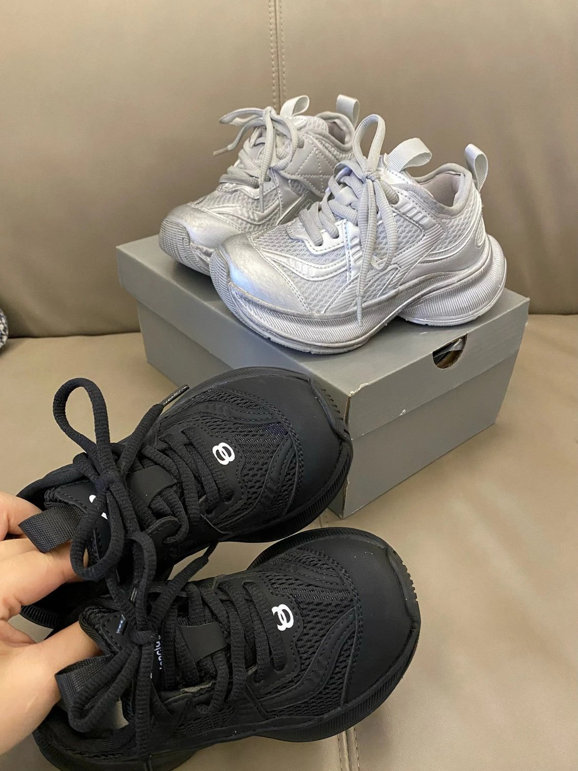 Balenciaga Track Sneakers Silver Pink Chunky Sneakers - 8