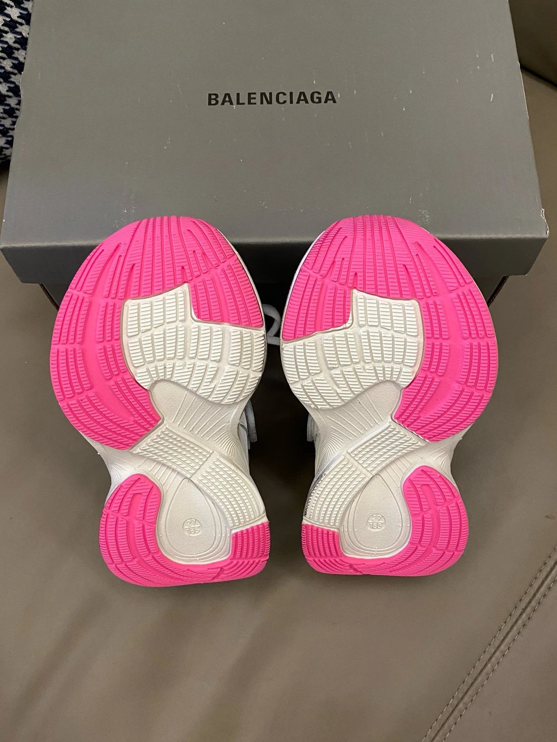 Balenciaga Track Sneakers Silver Pink Chunky Sneakers - 11