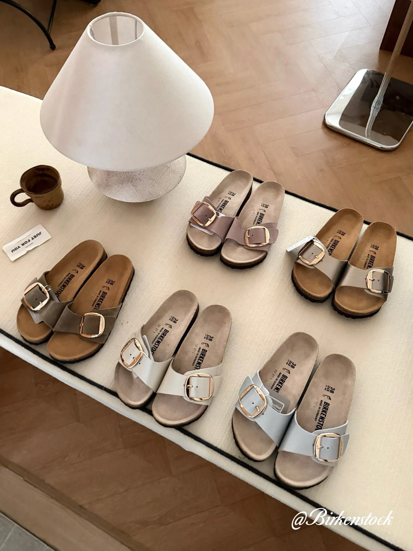 Gold Buckle Slide Sandal