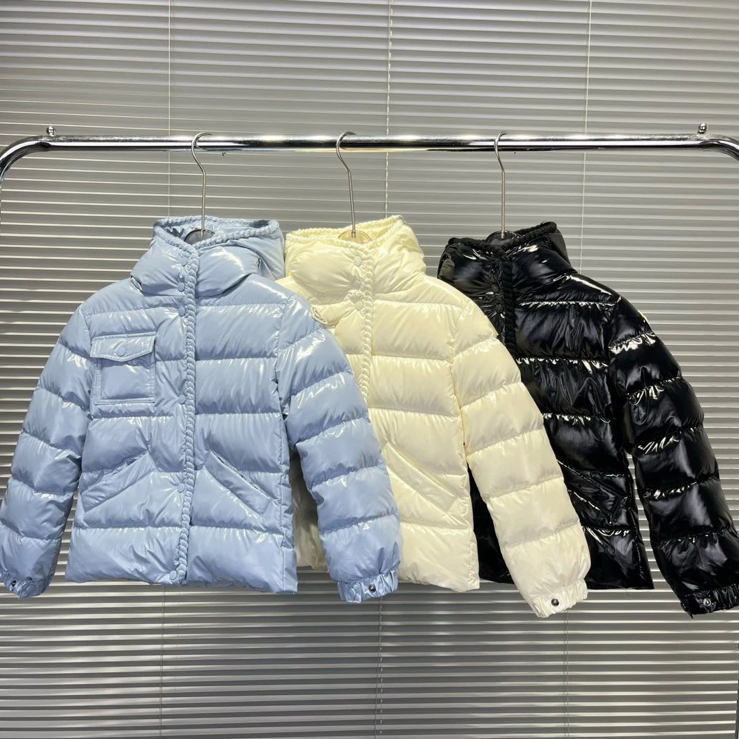 Kid Moncler Blue Puffer Jacket