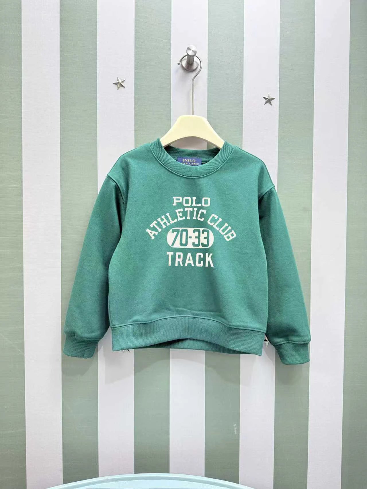 Kid Polo Ralph Lauren Green Long Sleeve Sweatshirt