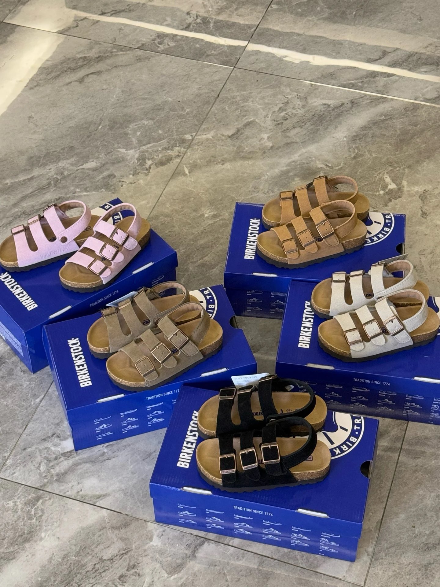 Kids Triple-Strap Birkenstock-Style Sandal
