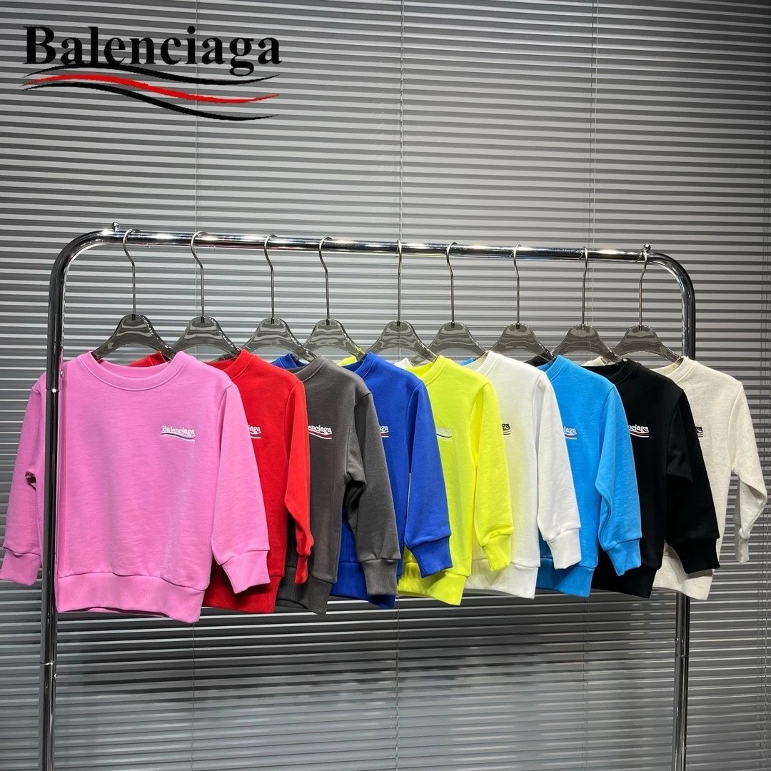 Kid Balenciaga Multicolor Long Sleeve Sweatshirt