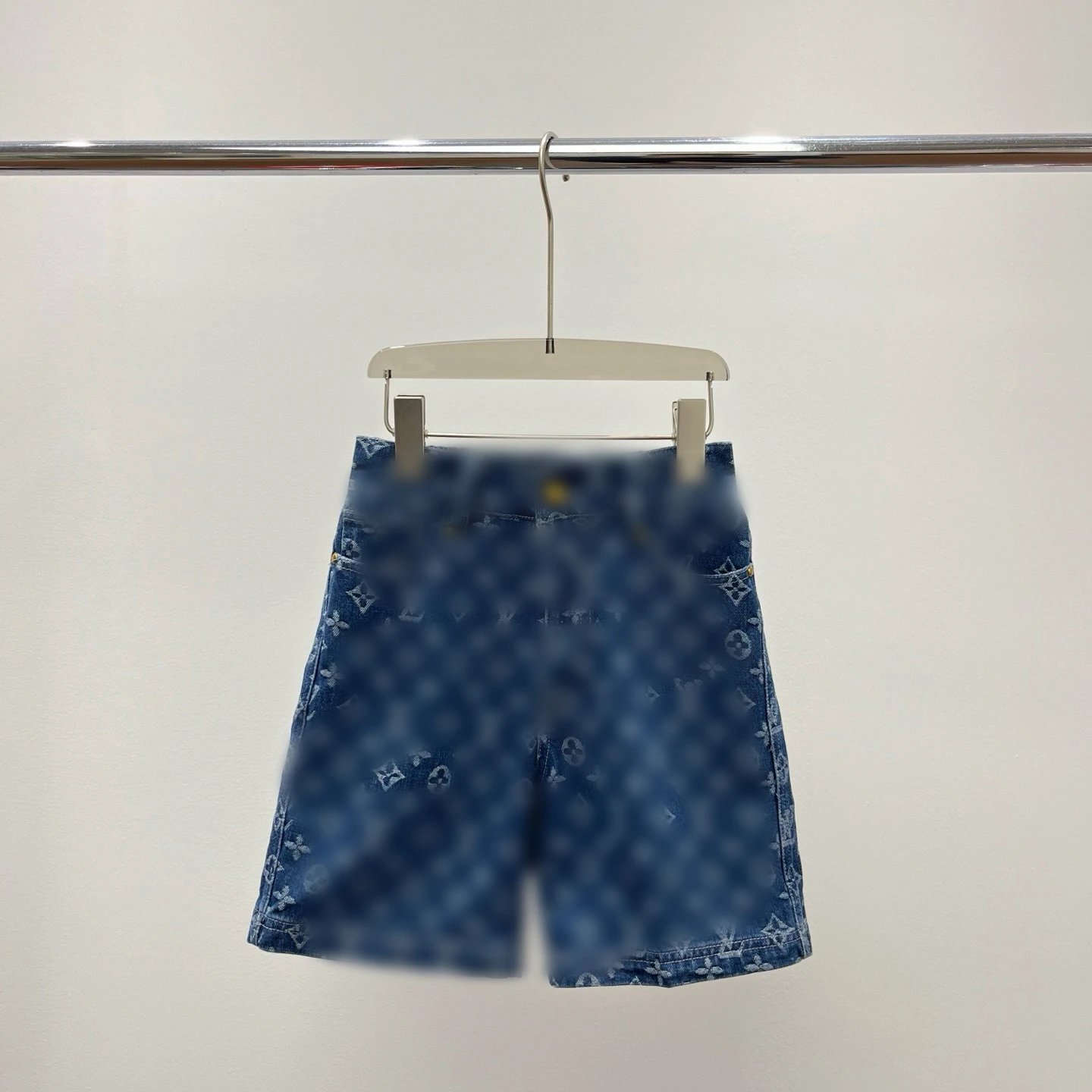 Kid Louis Vuitton Blue Denim Shorts