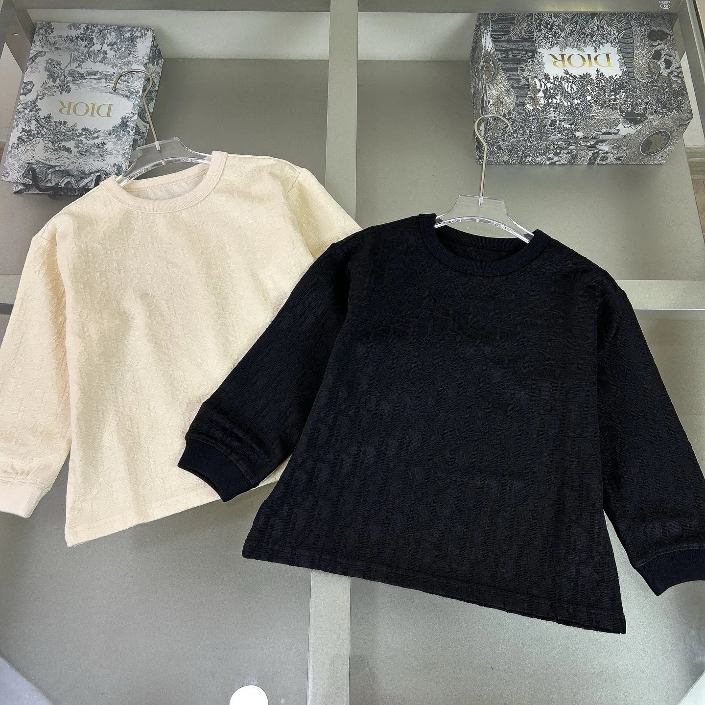 Kid Dior Black Long Sleeve Top