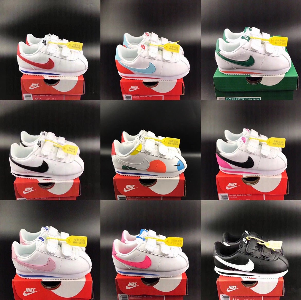 Kid Nike White Cortez Basic SL Sneakers