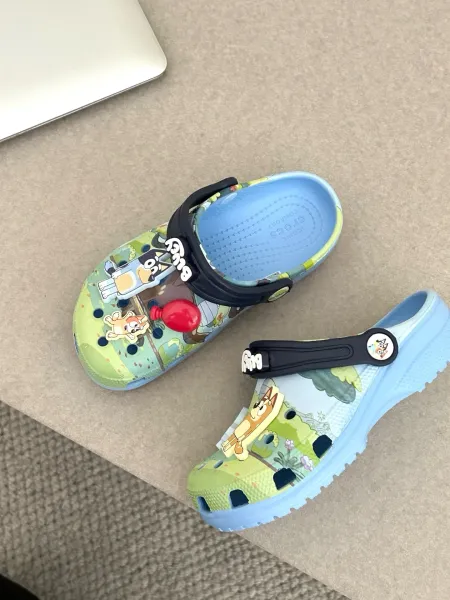 Crocs Kids Bluey Classic Clog Multicolor Sandals - 6