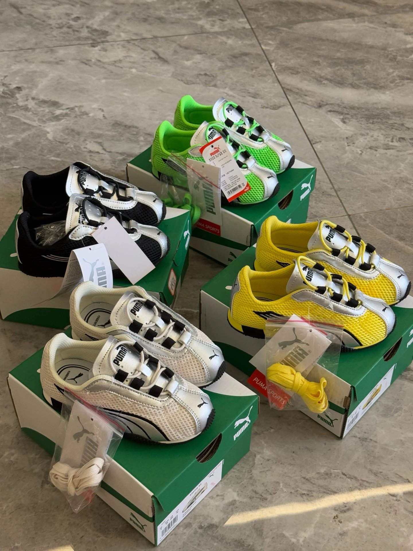 Racing Mesh Elastic Children's Running Shoes