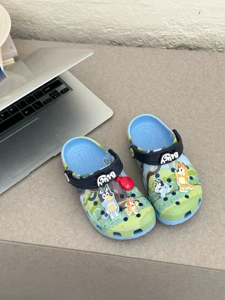Crocs Kids Bluey Classic Clog Multicolor Sandals - 5