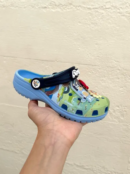Crocs Kids Bluey Classic Clog Multicolor Sandals - 9
