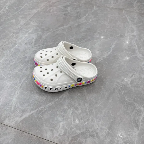 Crocs Classic Clog with Jibbitz Charms Light Blue Casual Shoes Sandals - 15