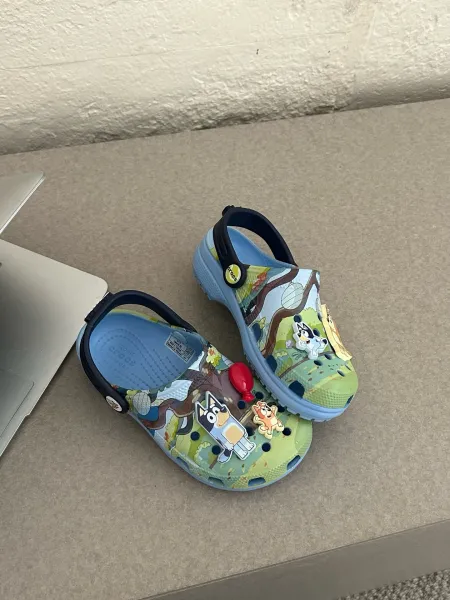 Crocs Kids Bluey Classic Clog Multicolor Sandals - 12