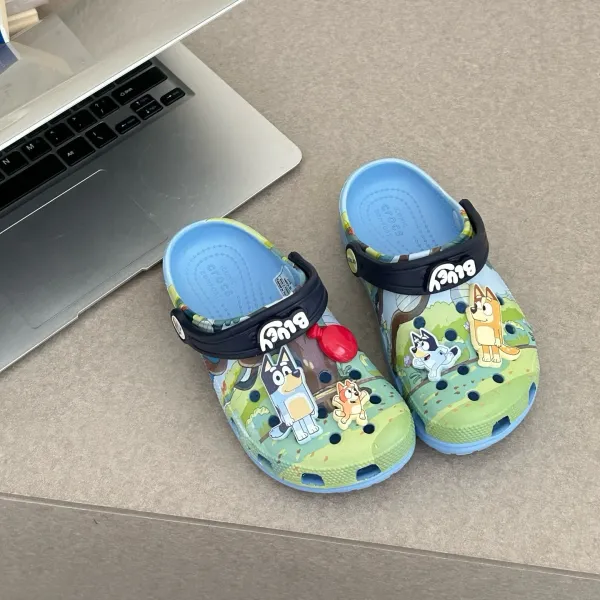 Crocs Kids Bluey Classic Clog Multicolor Sandals - 1