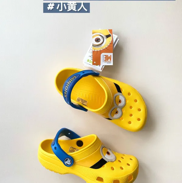 Crocs x Despicable Me Minions Clog Yellow Blue Kids Sandals - 1