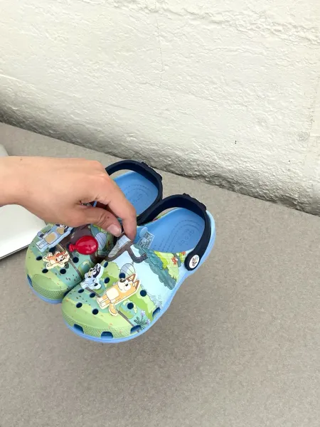 Crocs Kids Bluey Classic Clog Multicolor Sandals - 10