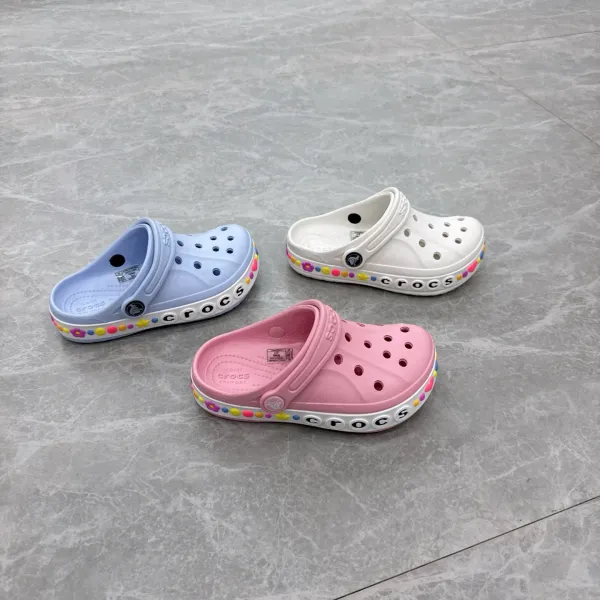 Crocs Classic Clog with Jibbitz Charms Light Blue Casual Shoes Sandals - 5