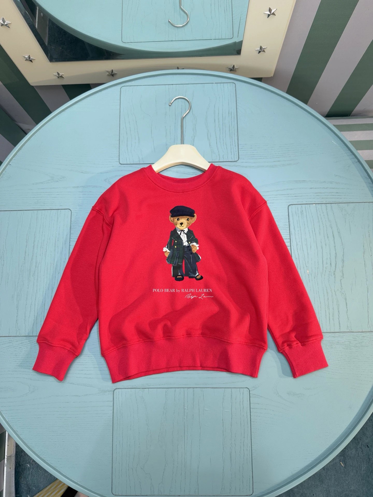 Kid Ralph Lauren Red Long Sleeve Sweatshirt