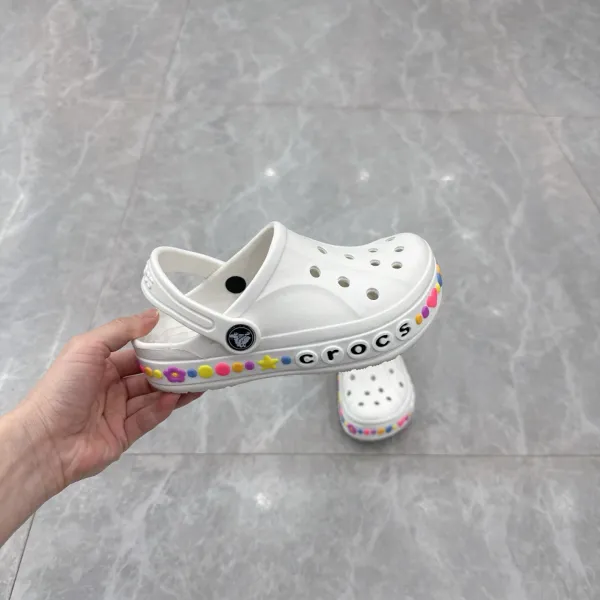 Crocs Classic Clog with Jibbitz Charms Light Blue Casual Shoes Sandals - 16