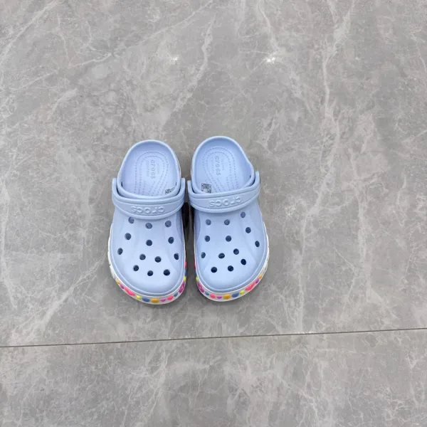Crocs Classic Clog with Jibbitz Charms Light Blue Casual Shoes Sandals - 11