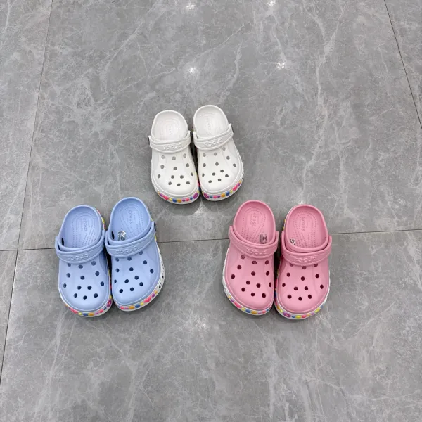 Crocs Classic Clog with Jibbitz Charms Light Blue Casual Shoes Sandals - 3