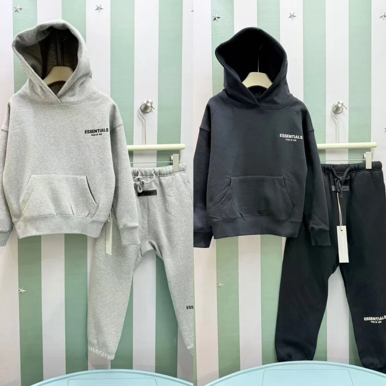 Kids Letter Print Hoodie Sweatsuit