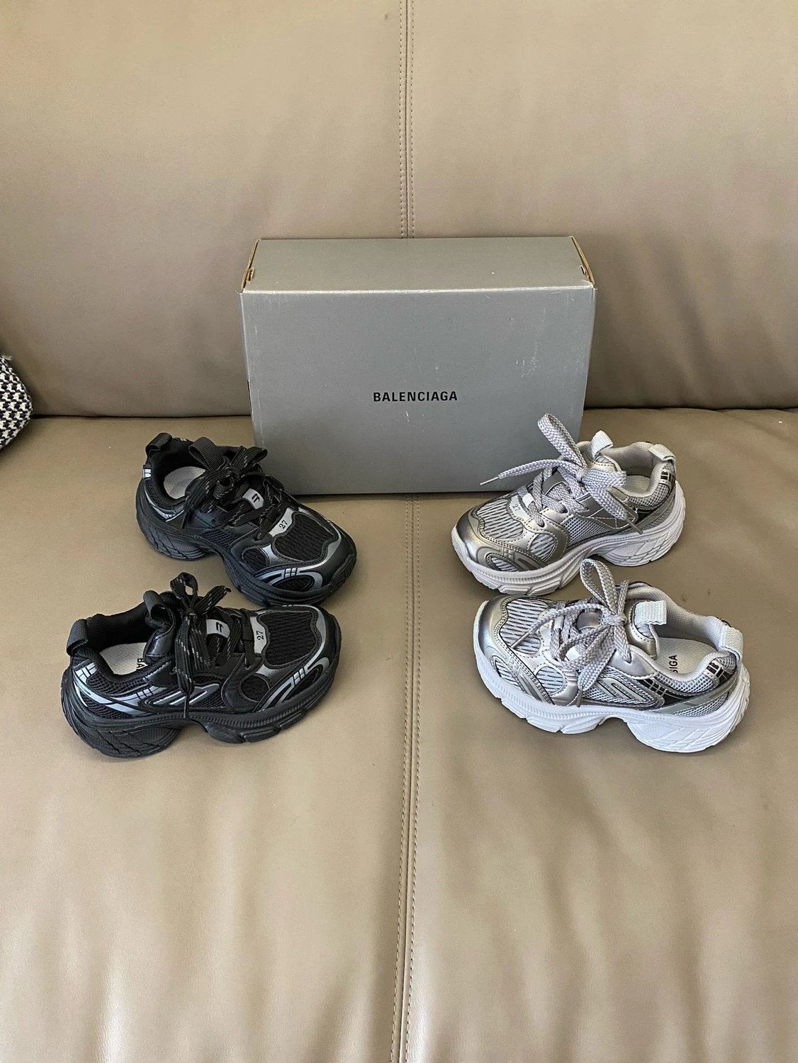 Design Skechers D'Lites 3 Gray Green Blue Chunky Sneakers - 11