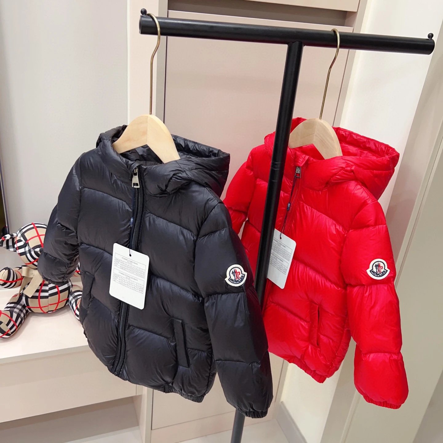 (100-170) Classic hooded 90 white duck down children's down jacket, winter new children's clothing