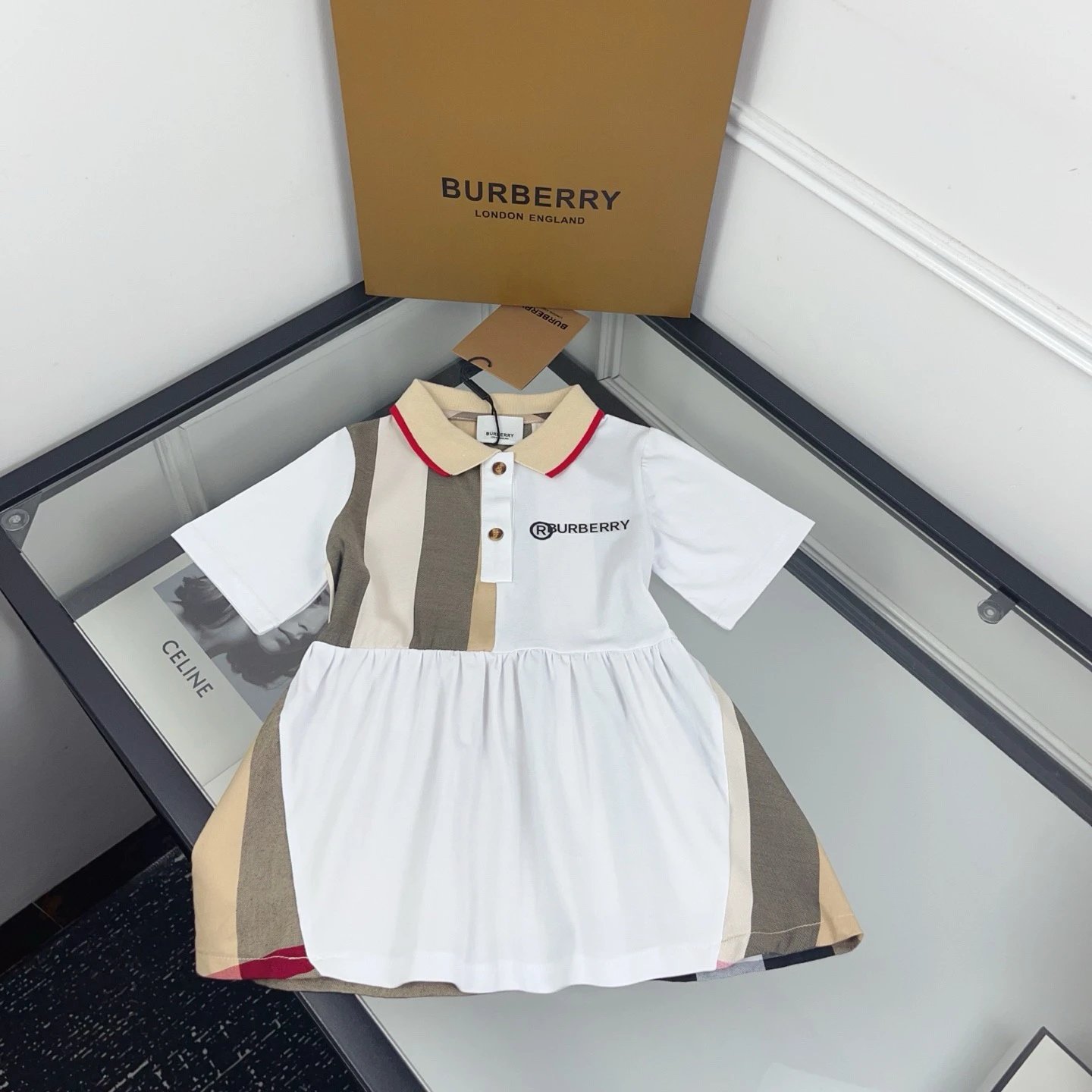 Girls Plaid POLO Dress