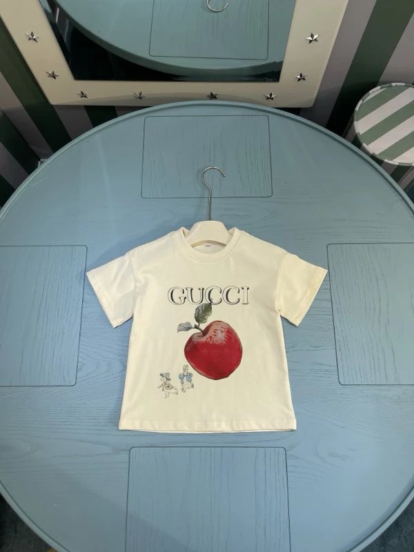 Kid Gucci White Short Sleeve T-Shirt