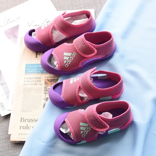 Adidas Sandals Pink Purple Kids Water Shoes - 1