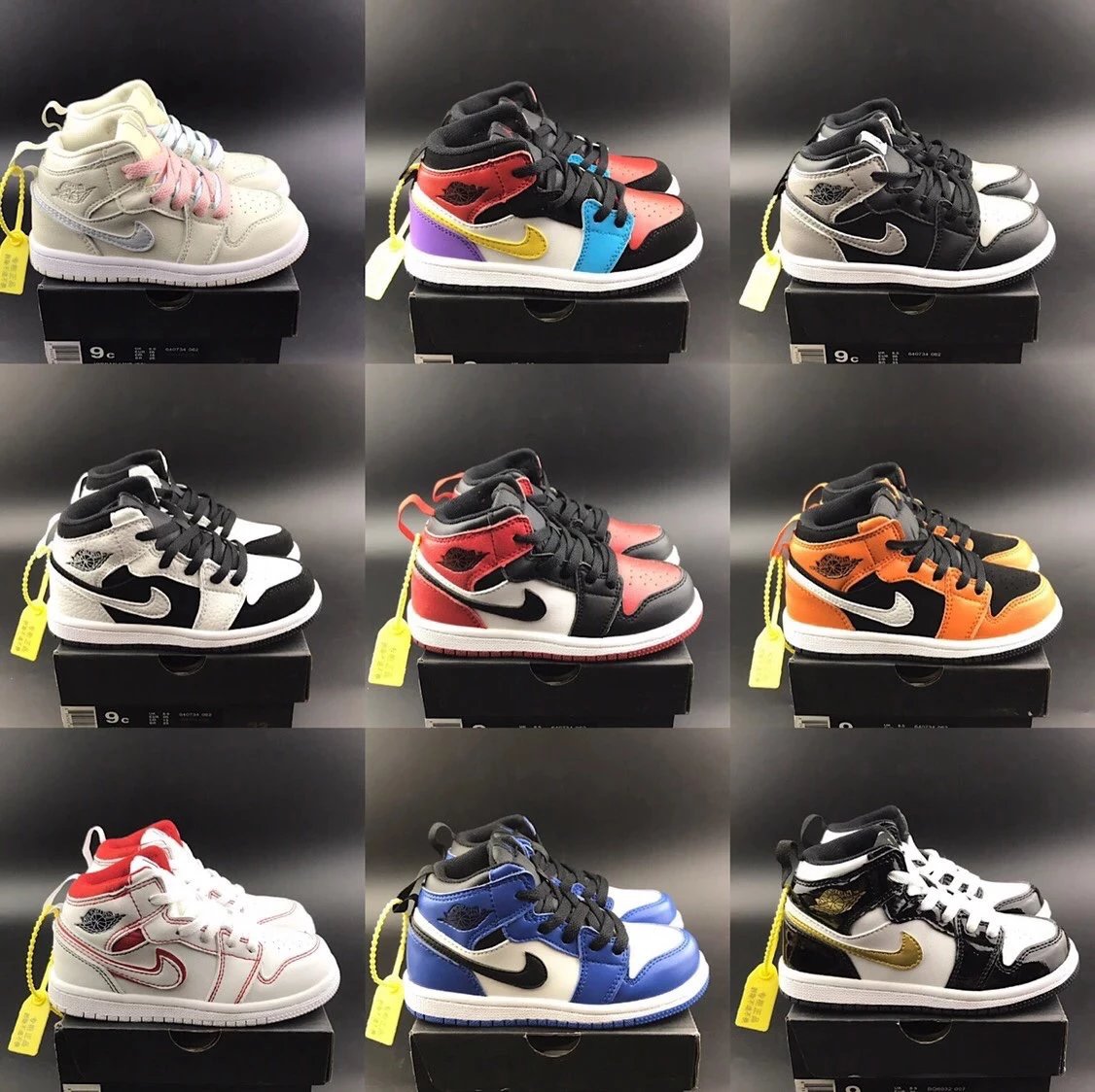 (Link 3) High-Quality Kids' Basketball Shoes, Unisex Children's Sports Shoes 379