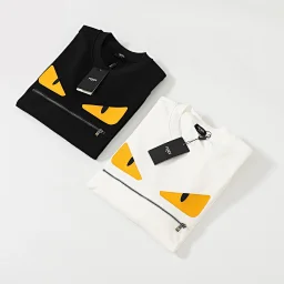 thumbnail for 鼎级版本芬家FE 经典元素恶魔之眼系列胸口拉链设计高克重纯棉圆领长袖卫衣男女同款