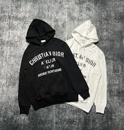 thumbnail for 特价59！高版本 迪家**ss秋冬胸口经典字母印花Logo连帽卫衣外套