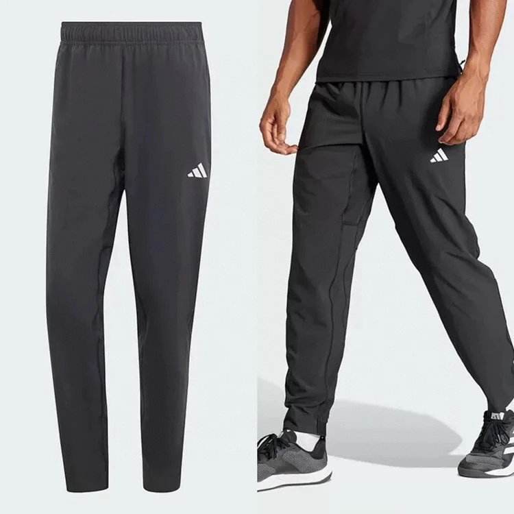 adidas TR-ES WOVEN PT Classic Small Logo Men's Athletic Casual Jogger Pants with Tapered Legs IT5457
