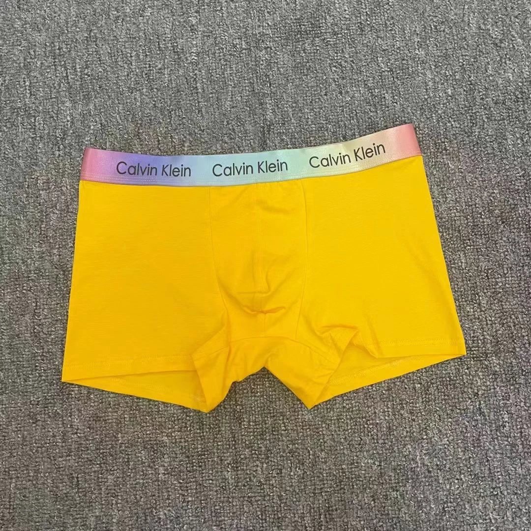 Calvin Klein Underwear Men's boxer briefs with rainbow logo waistband image 3
