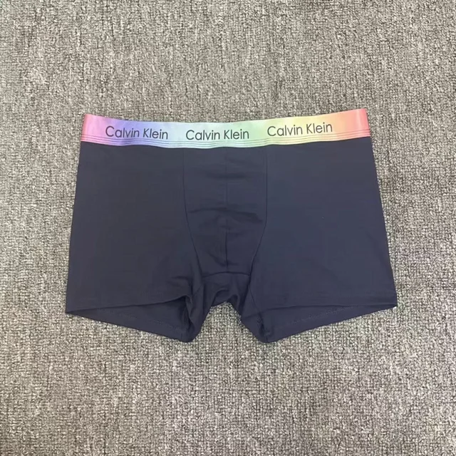 Calvin Klein Underwear Men's boxer briefs with rainbow logo waistband product detail image 3