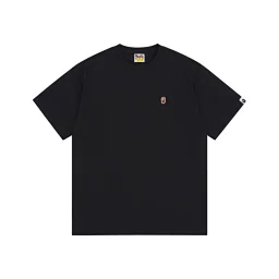 thumbnail for Japanese trendy simple logo embroidery short sleeved T-shirt